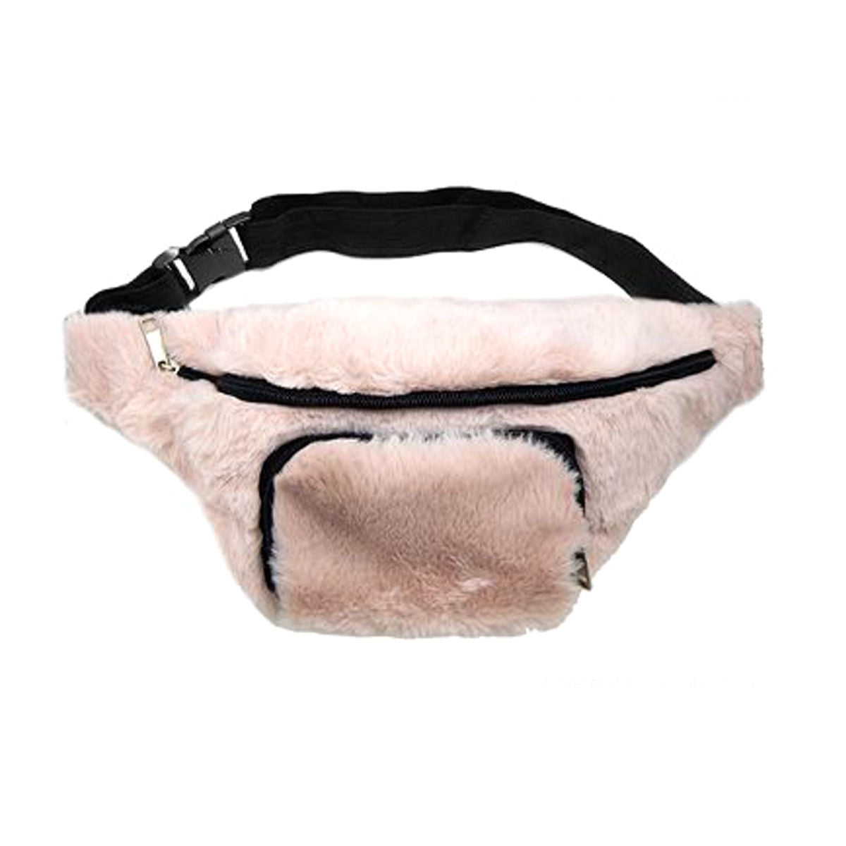 Pink Fur Fanny Pack