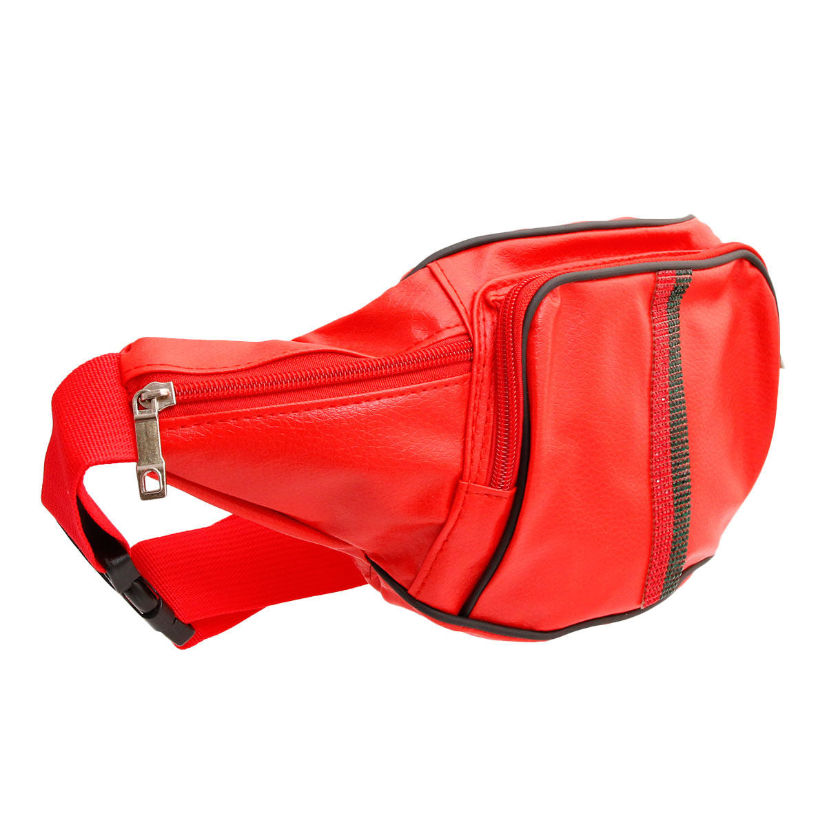 Red & Ready: Stripe Fanny Pack