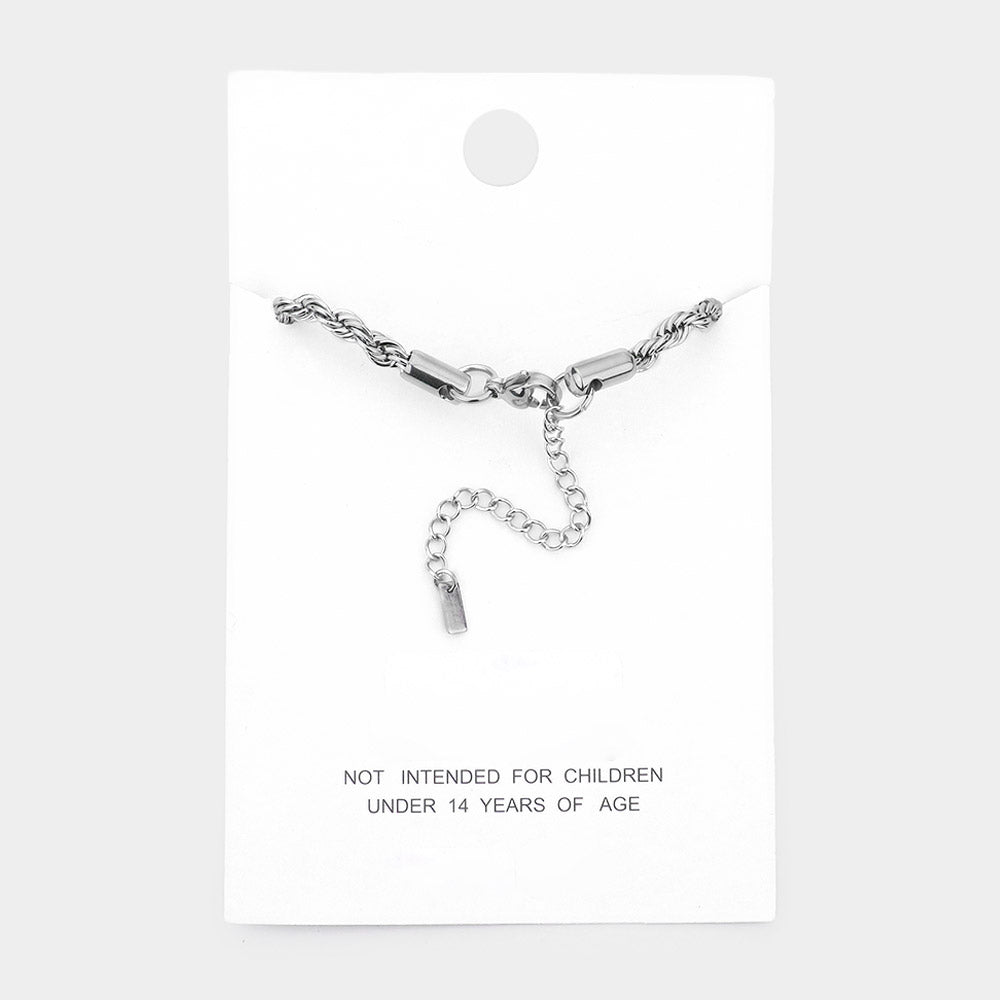 iLLASPARKZ Stainless Steel Metal Chain Anklet