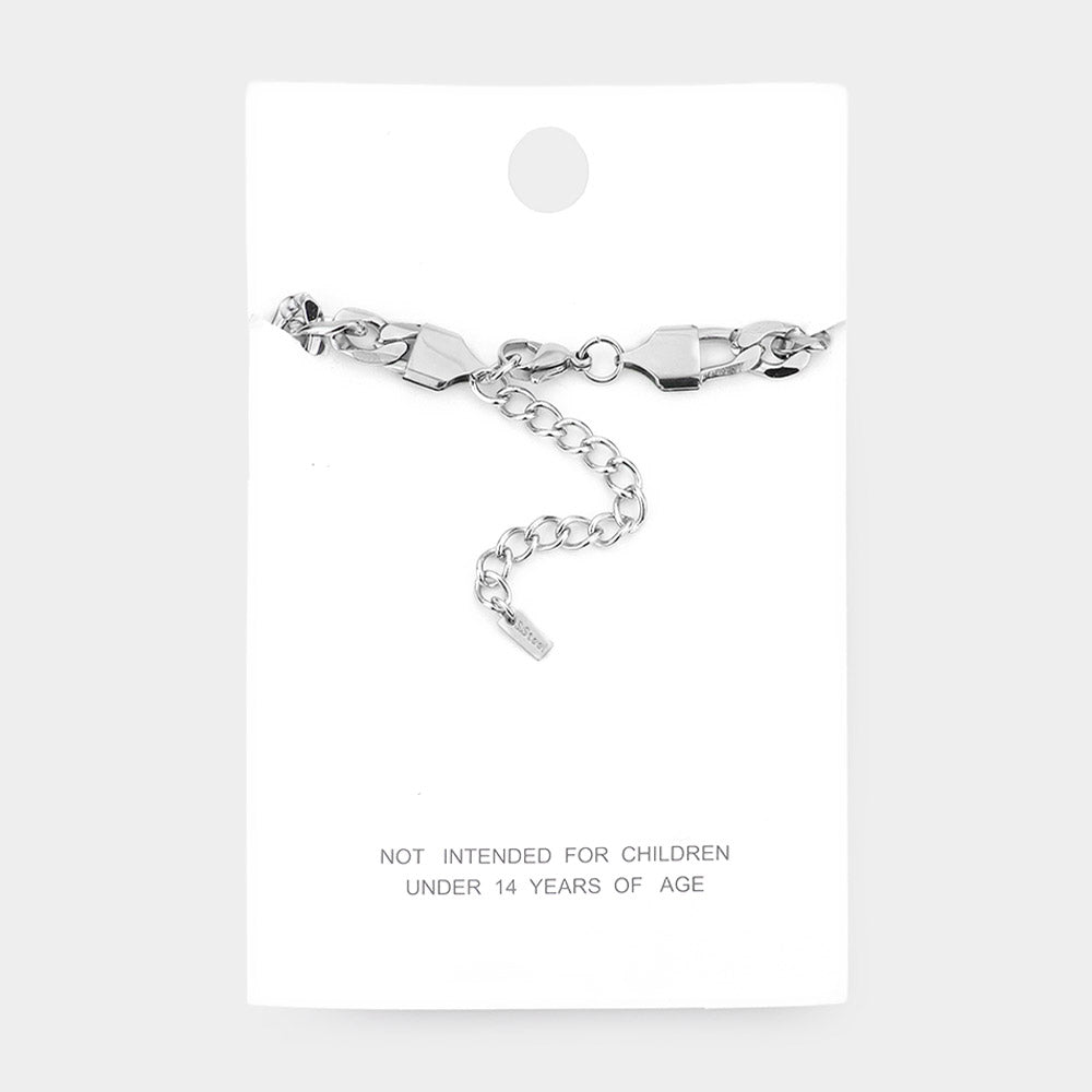 iLLASPARKZ Stainless Steel Metal Chain Anklet