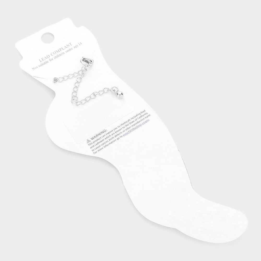 iLLASPARKZ Glam Message Rhinestone Evening Anklet