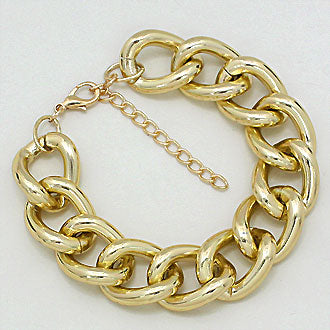 iLLASPARKZ Gold Metal Chain Link Anklet