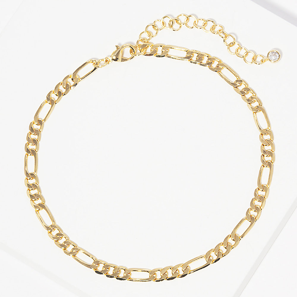 iLLASPARKZ Gold Dipped Metal Chain Link Anklet