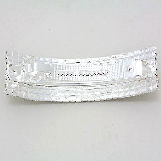 iLLASPARKZ Rectangular Iridescent Crystal Rhinestone Hair Barrette