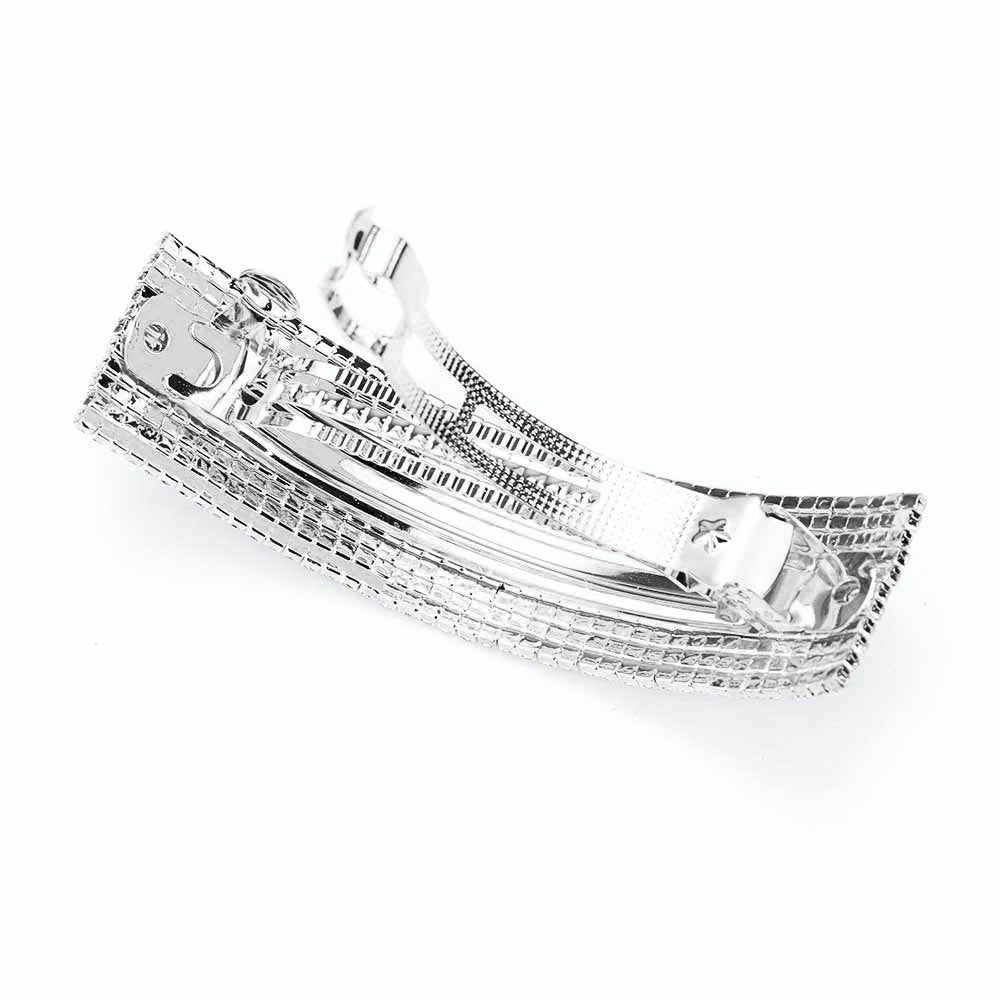 iLLASPARKZ 11Rows Rhinestone Rectangle Barrette