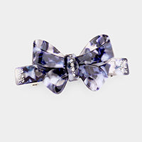 iLLASPARKZ Crystal Embellished Celluloid Acetate Bow Barrette