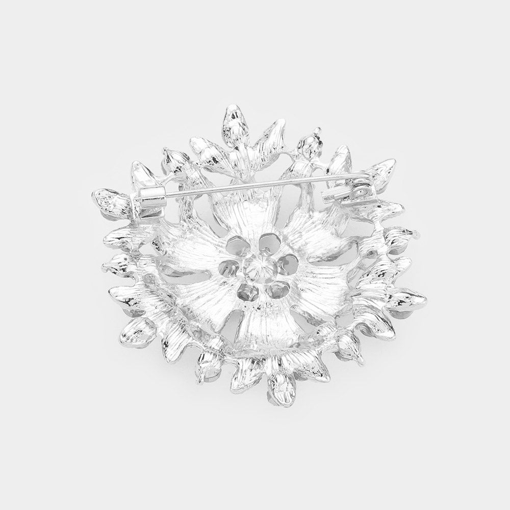 iLLASPARKZ Bubble Stone Cluster Snowflake Pin Brooch