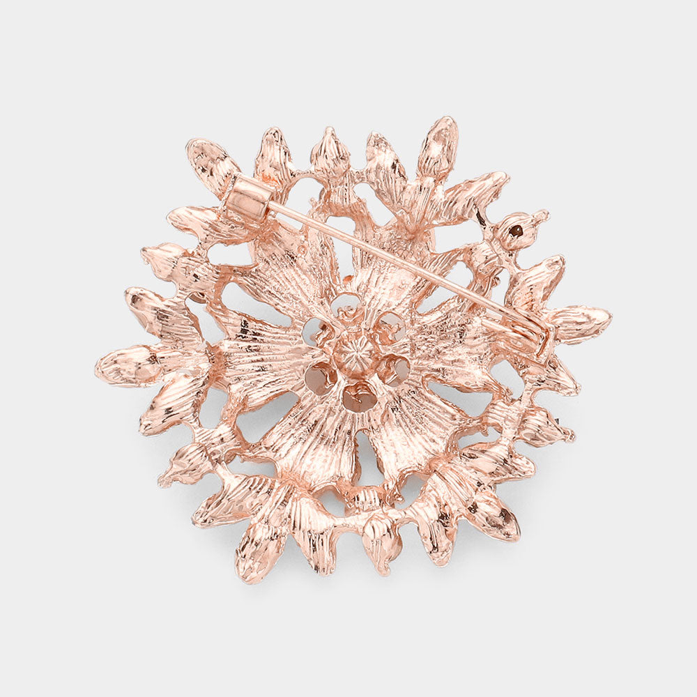 iLLASPARKZ Bubble Stone Cluster Snowflake Pin Brooch