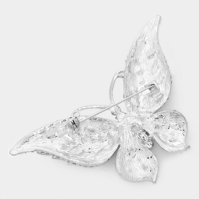 iLLASPARKZ Glass Crystal Butterfly Pin Brooch