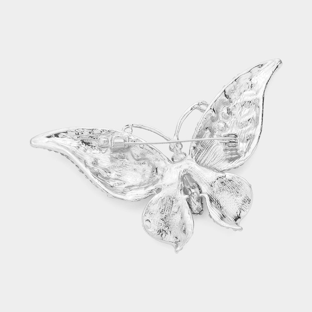 iLLASPARKZ Glass Crystal Butterfly Pin Brooch