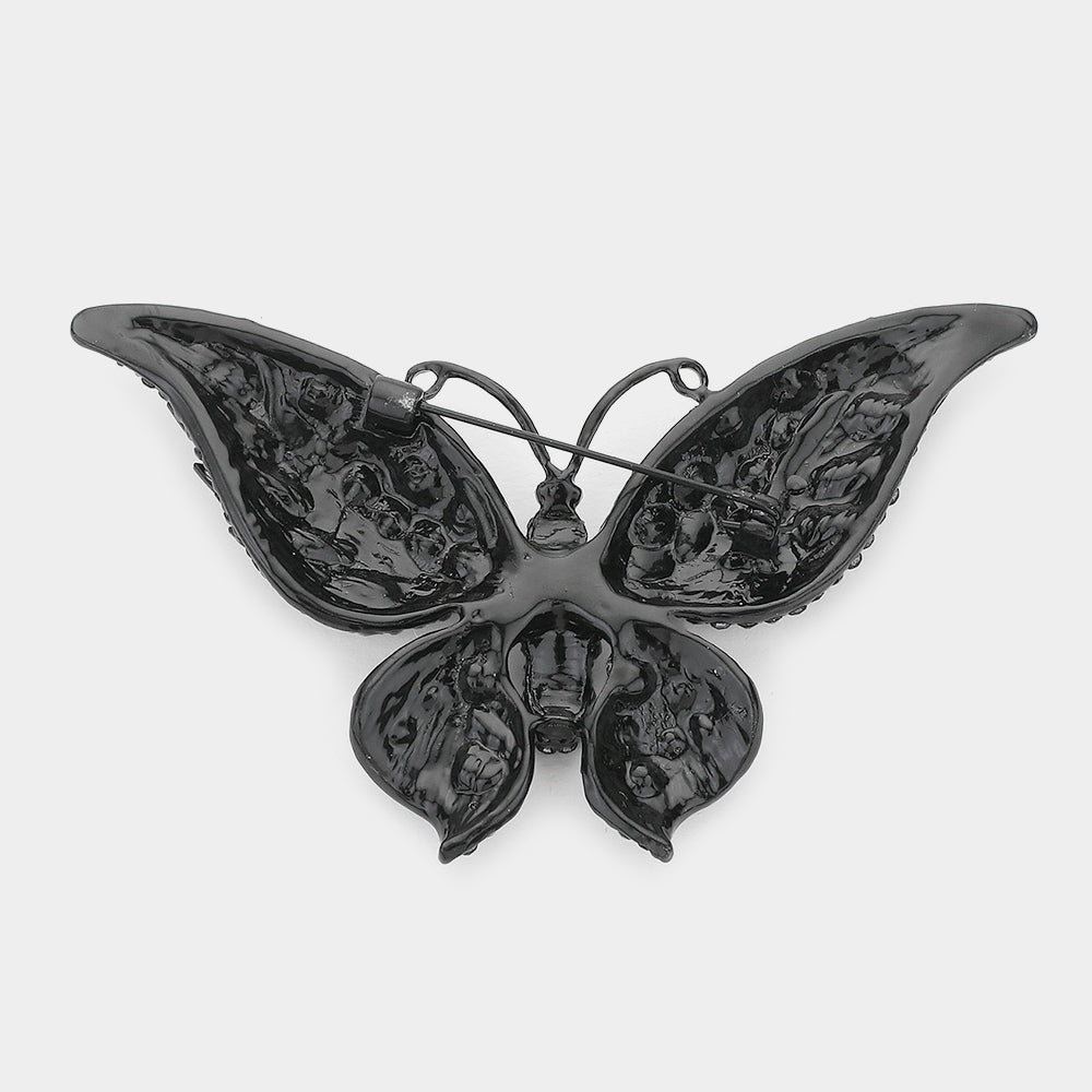 iLLASPARKZ Glass Crystal Butterfly Pin Brooch