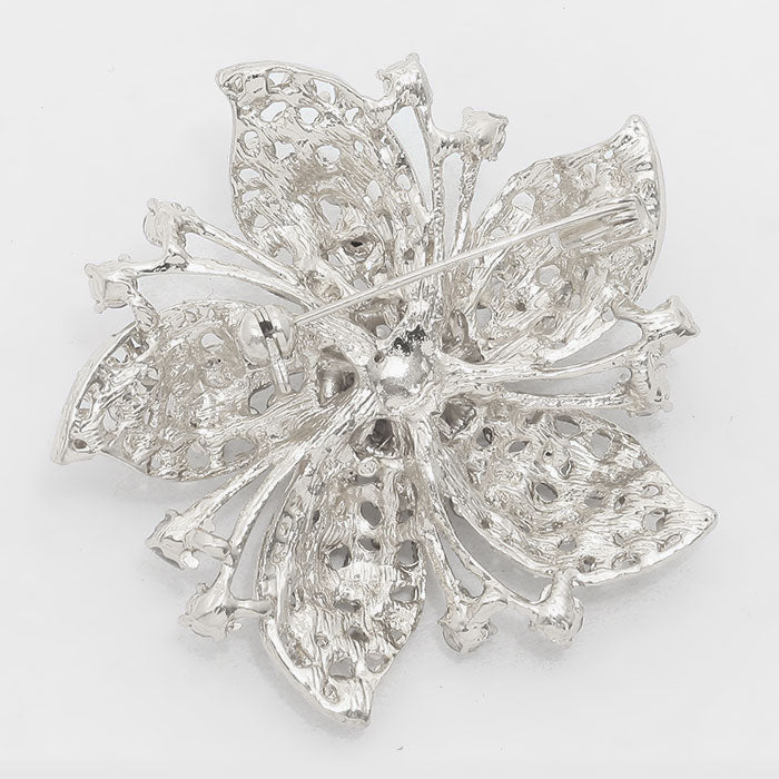 iLLASPARKZ Crystal Rhinestone Flower Pin Brooch