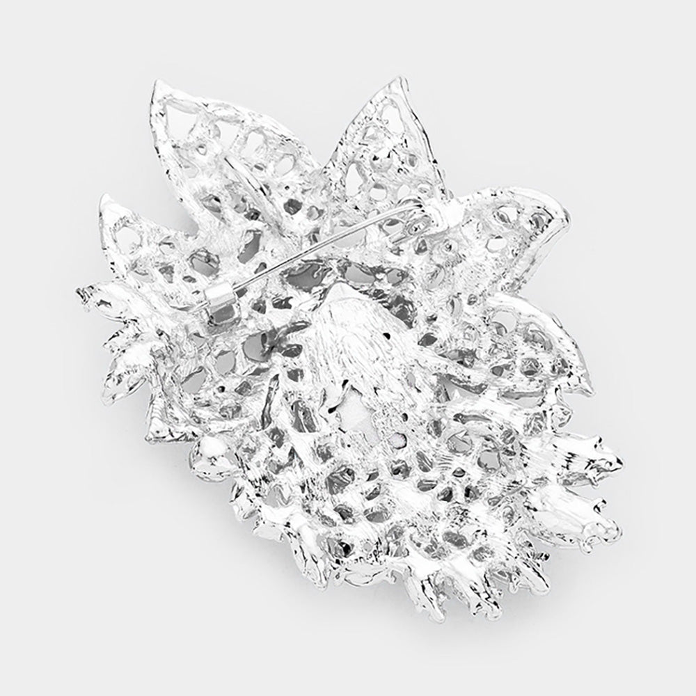 iLLASPARKZ Crystal Rhinestone Petal Brooch / Pendant