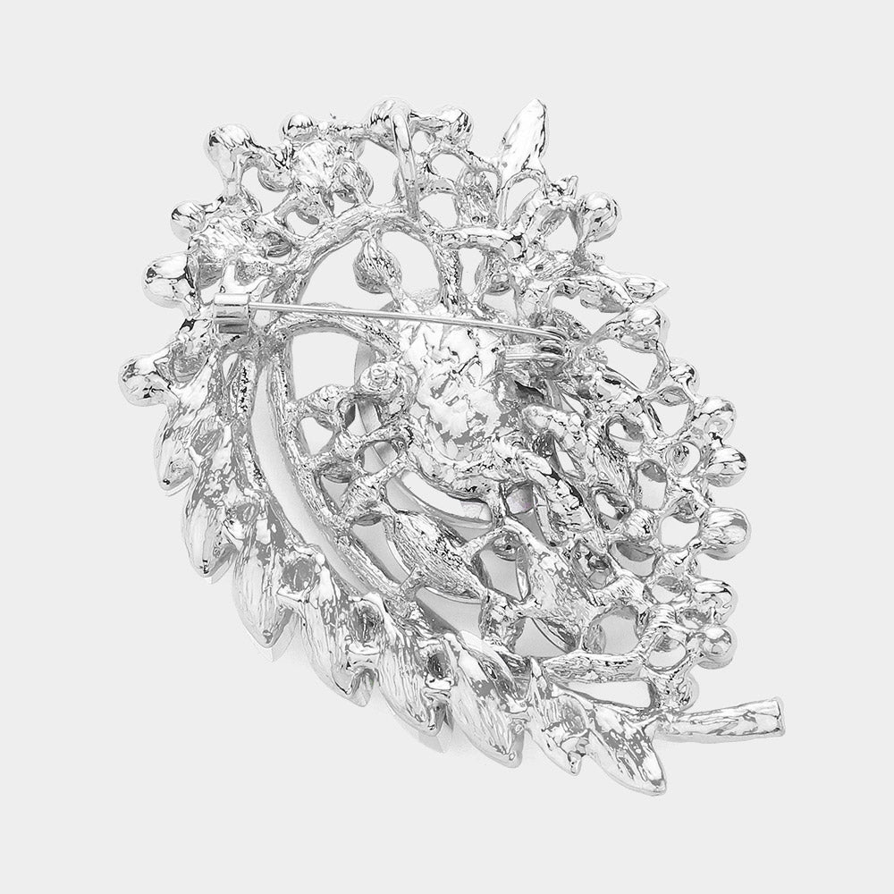 iLLASPARKZ Oval Stone Accented Bouquet Pin Brooch