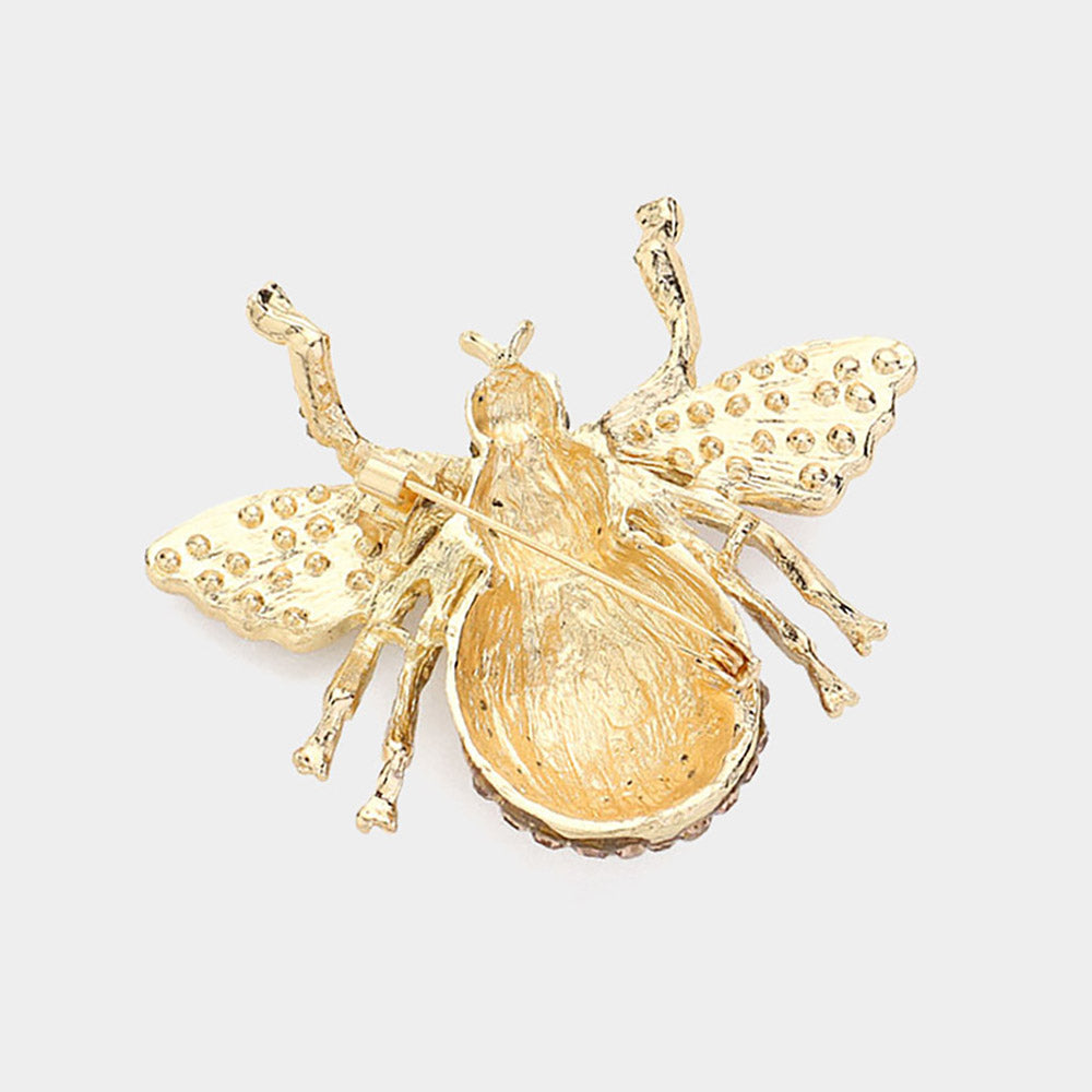 iLLASPARKZ Crystal Rhinestone Pave Bug Pin Brooch