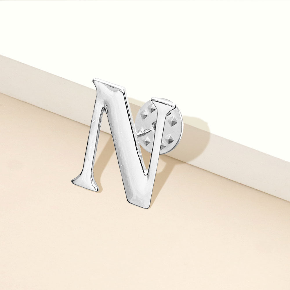 iLLASPARKZ -N- Metal Monogram Initial Lapel Mini Pin Brooch