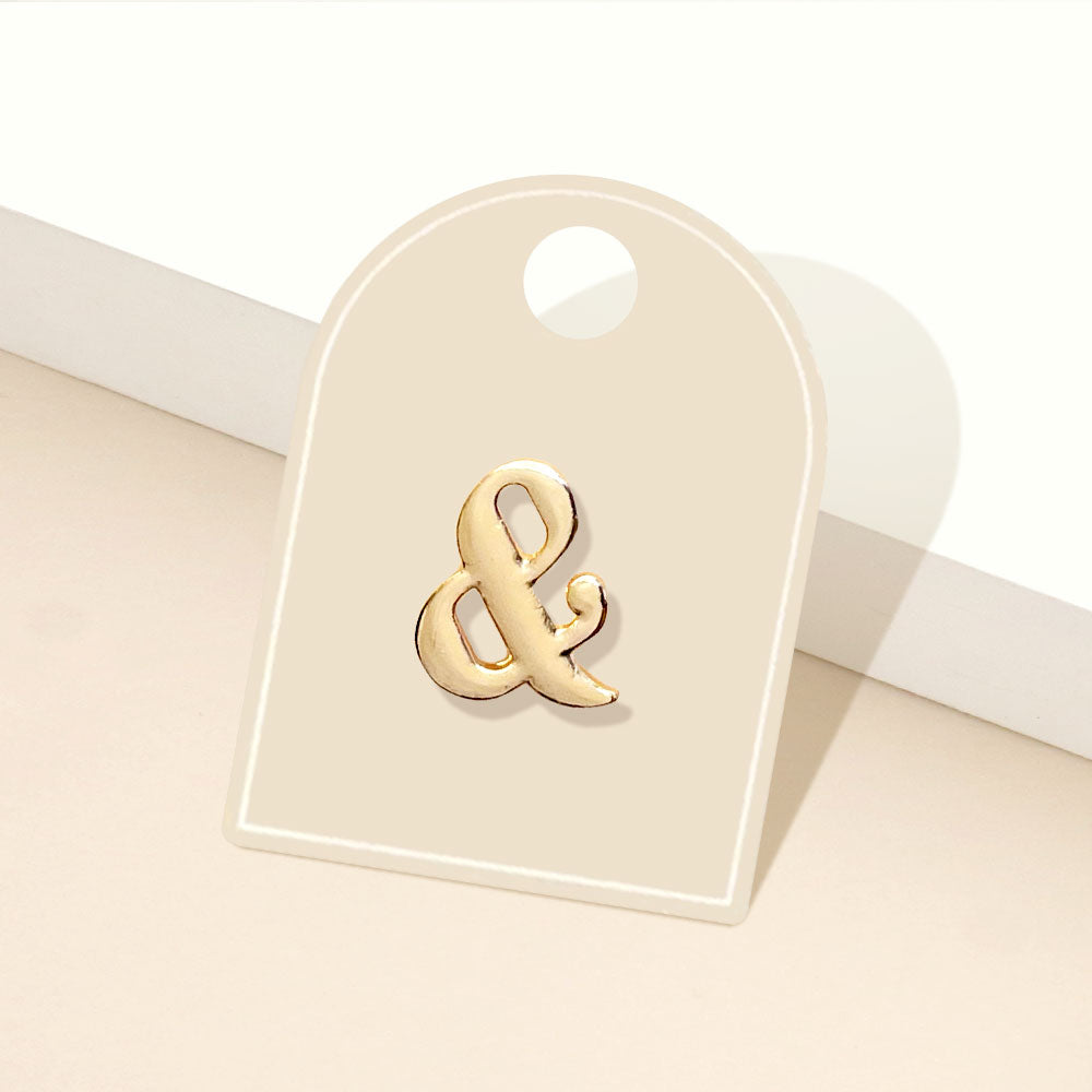 iLLASPARKZ Metal Ampersand Lapel Mini Pin Brooch