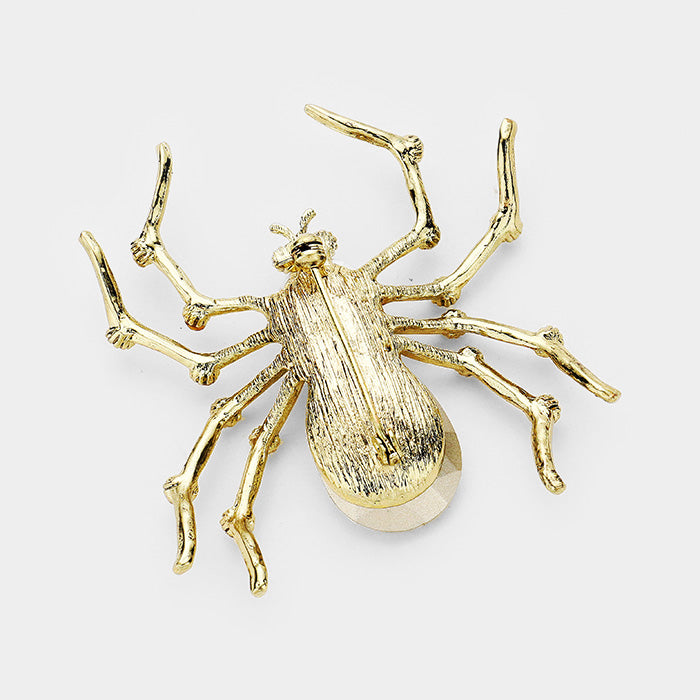 iLLASPARKZ Crystal Spider Pin Brooch