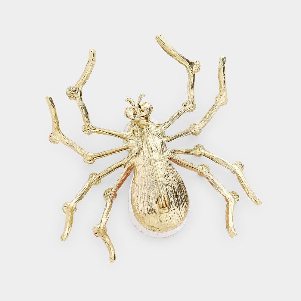 iLLASPARKZ Crystal Spider Pin Brooch