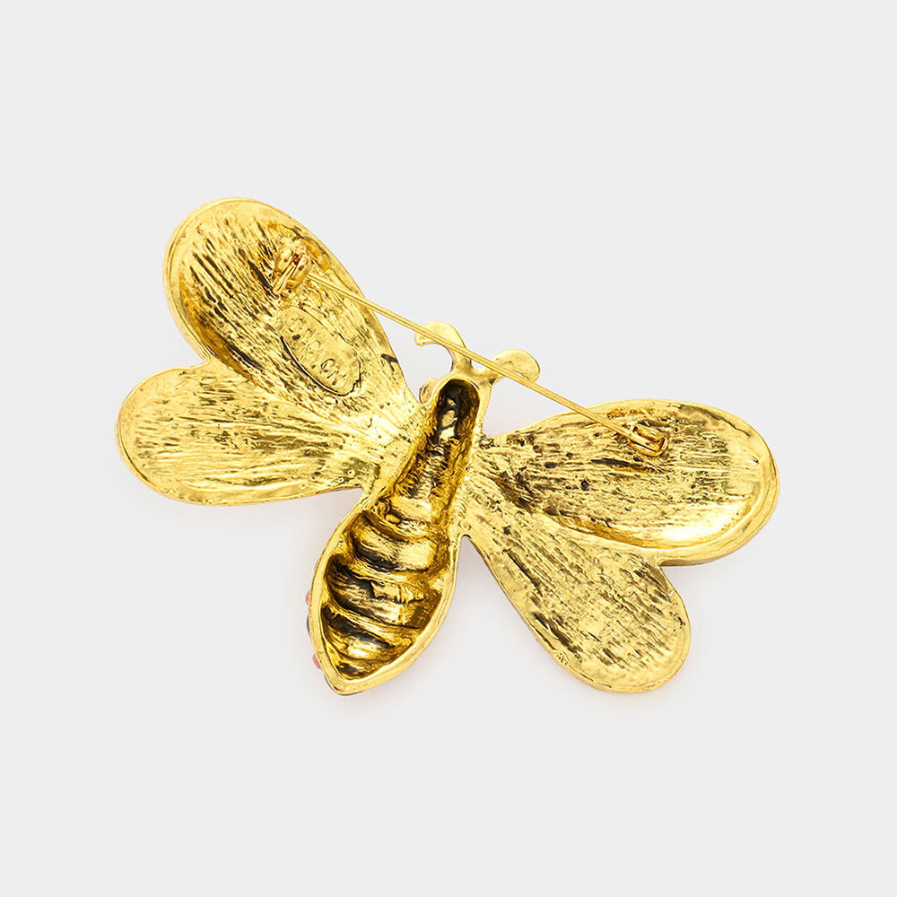 iLLASPARKZ Rhinestone Honey Bumble Bee Pin Brooch