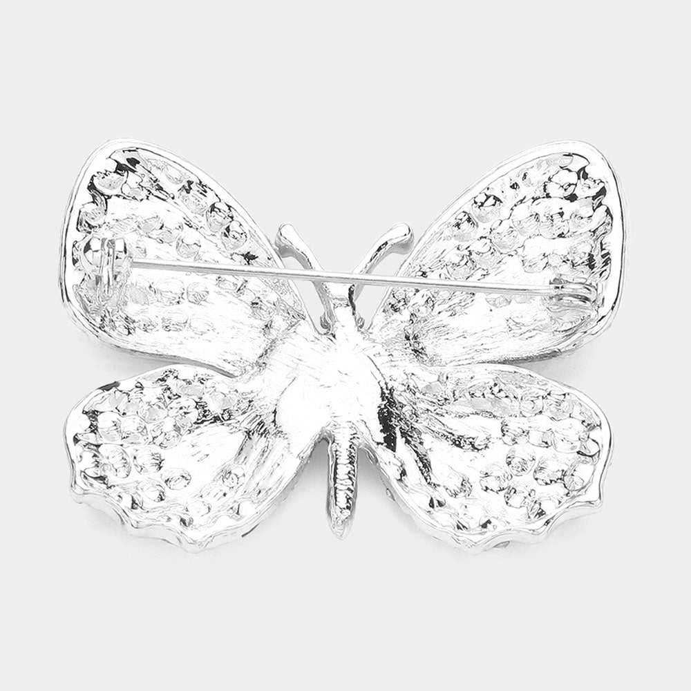 iLLASPARKZ Rhinestone Pave Butterfly Pin Brooch