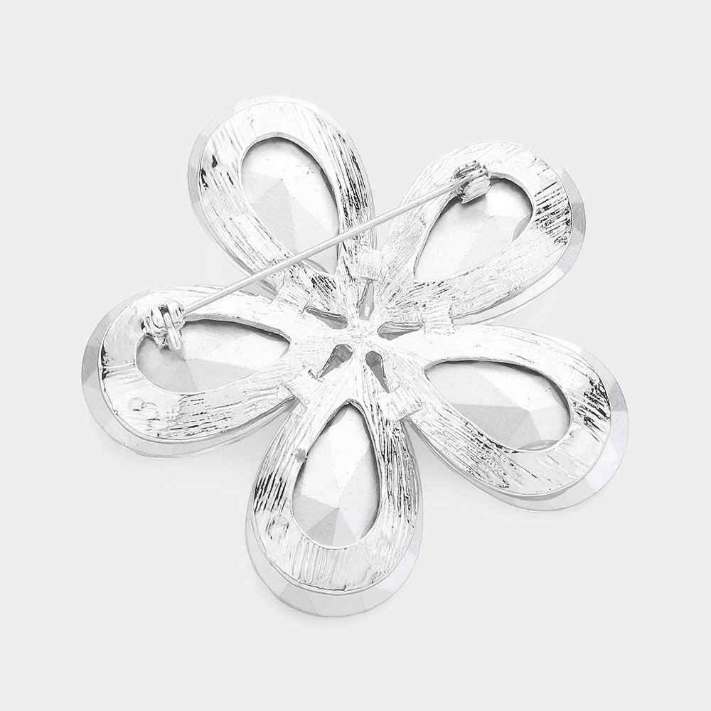 iLLASPARKZ Crystal Rhinestone Flower Brooch