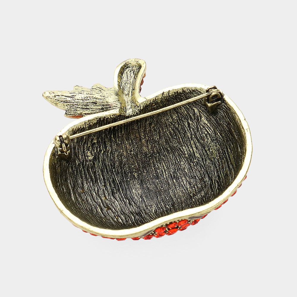 iLLASPARKZ Stone Paved Halloween Pumpkin Pin Brooch