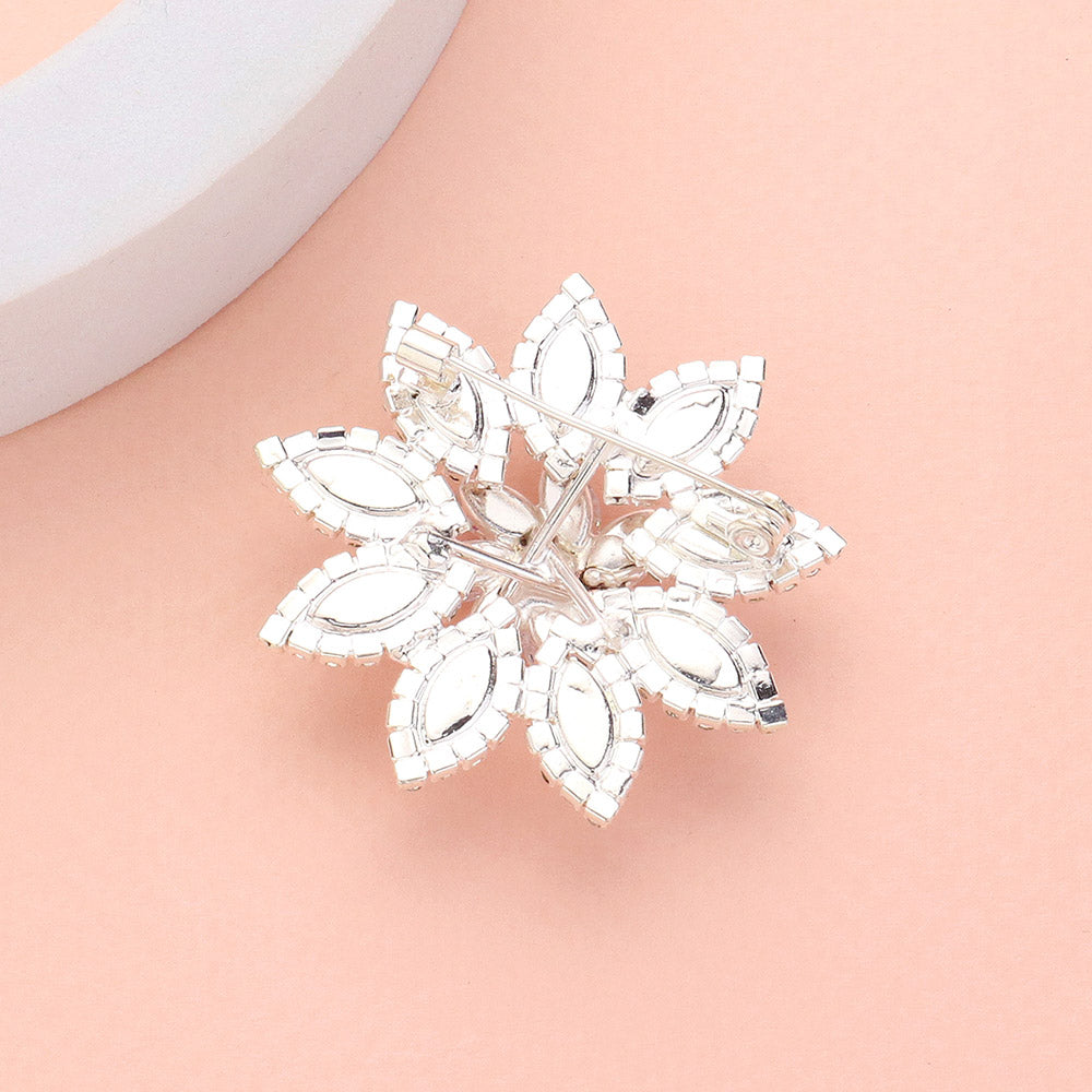 iLLASPARKZ CZ Stone Cluster Flower Pin Brooch