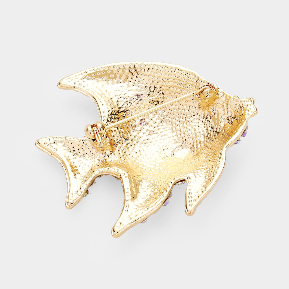 iLLASPARKZ Rhinestone Pave Tropical Fish Pin Brooch