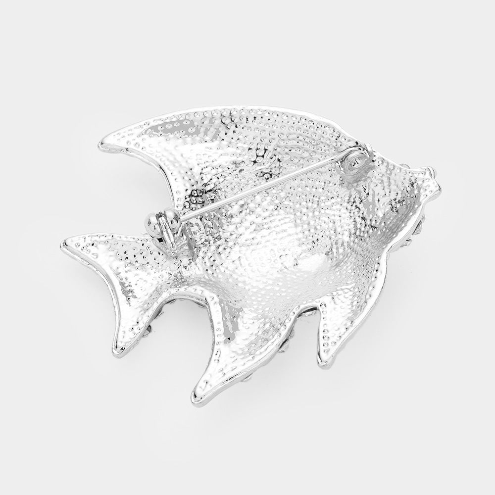 iLLASPARKZ Rhinestone Pave Tropical Fish Pin Brooch