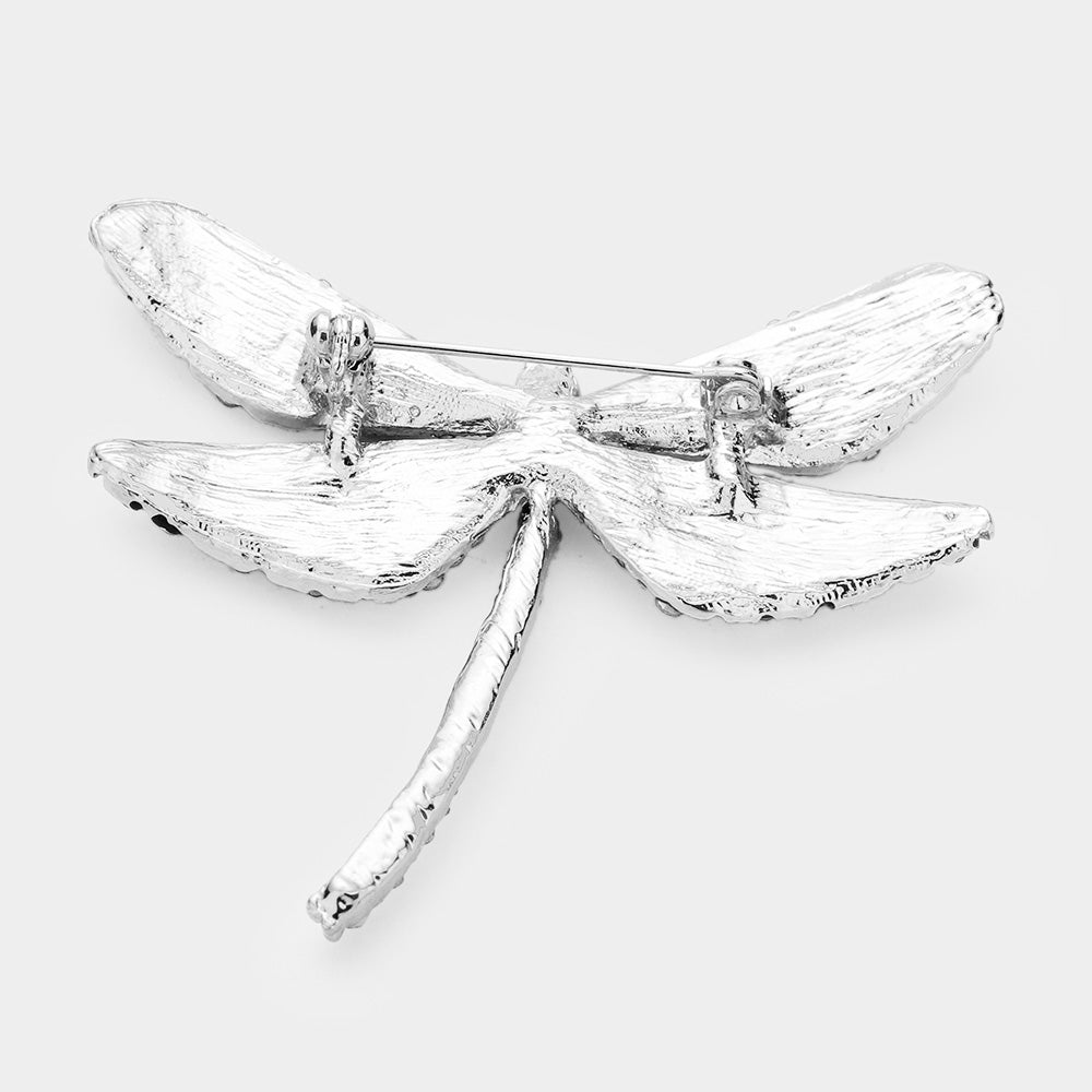 iLLASPARKZ Rhinestone Embellished Dragonfly Pin Brooch