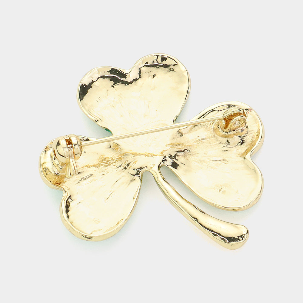 iLLASPARKZ Enamel Shamrock Clover Pin Brooch