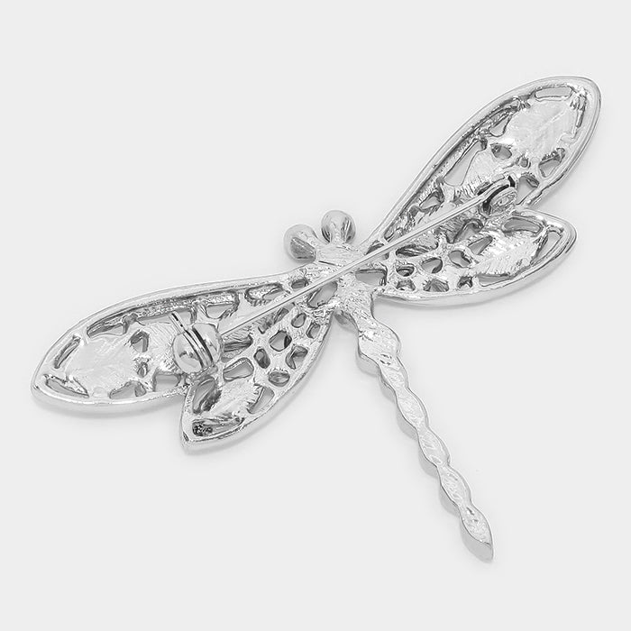 iLLASPARKZ Crystal Dragonfly Pin Brooch