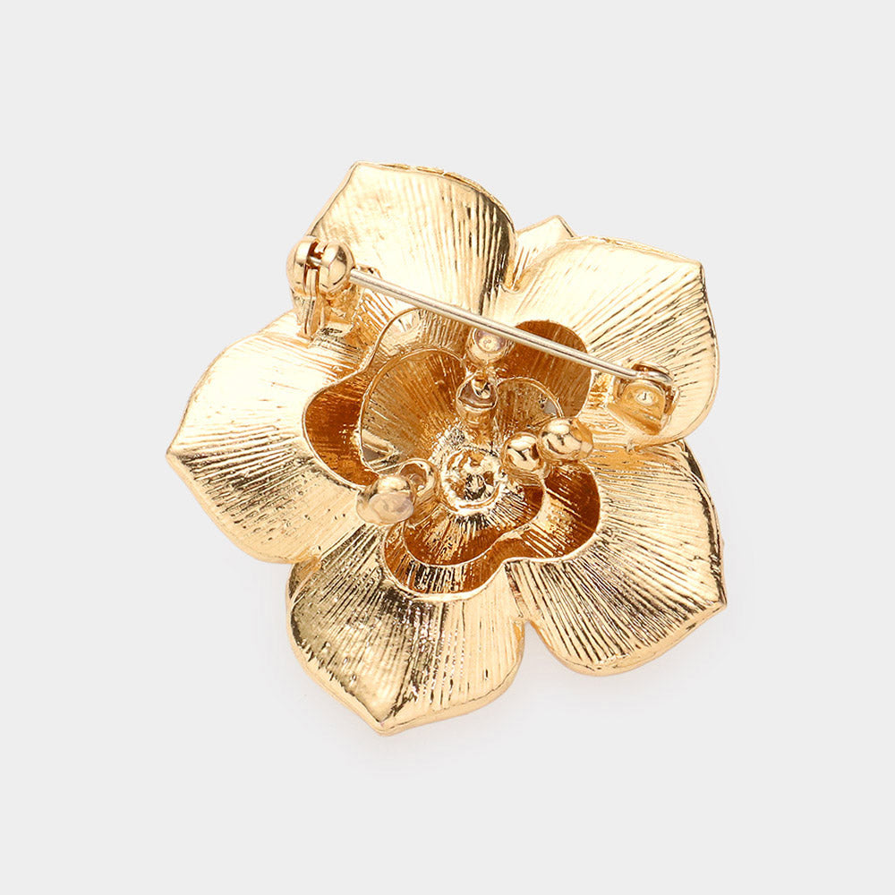 iLLASPARKZ Rhinestone Flower Pin Brooch