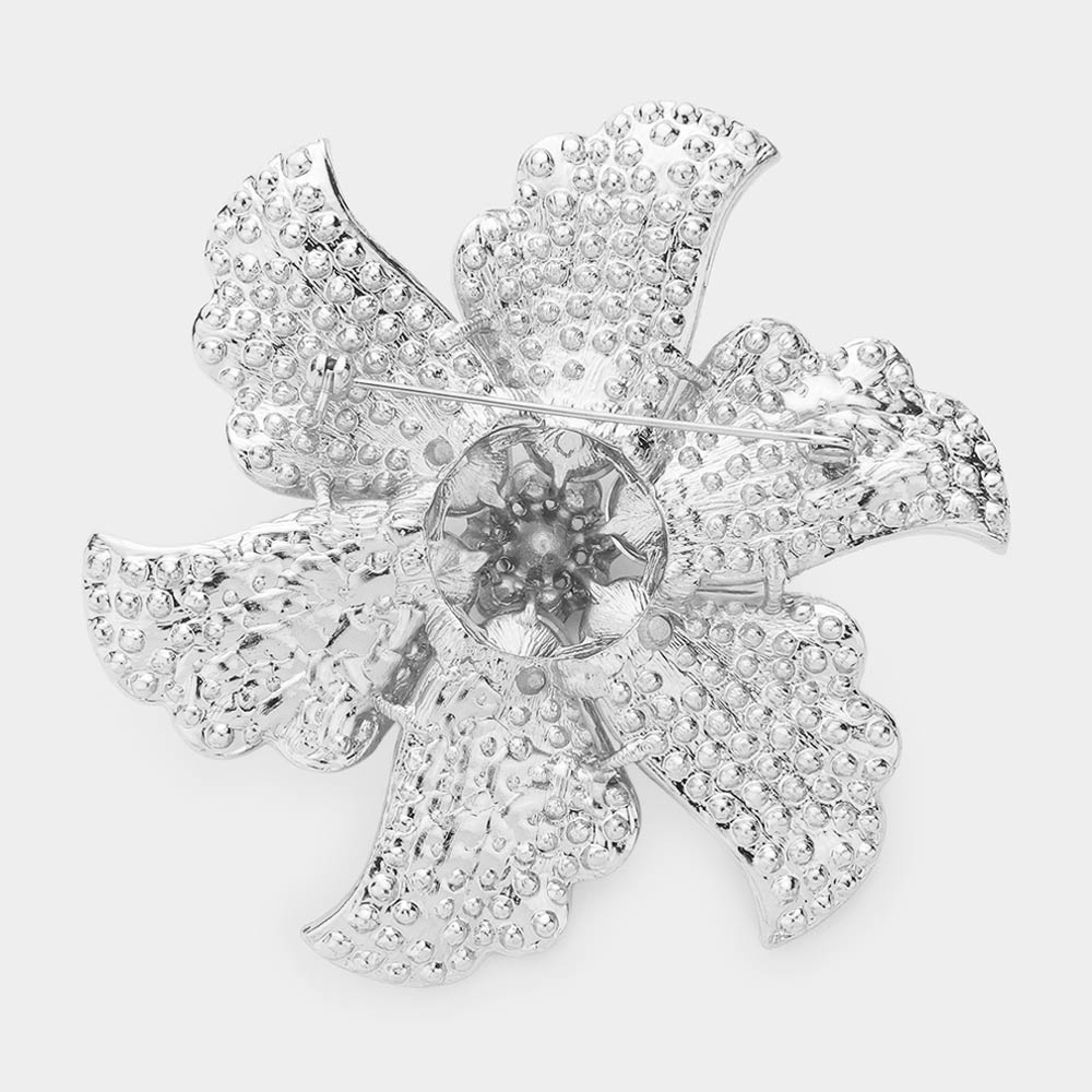 iLLASPARKZ Rhinestone Flower Pin Brooch