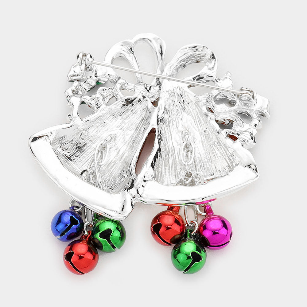 iLLASPARKZ Acrylic Christmas Bell Pin Brooch