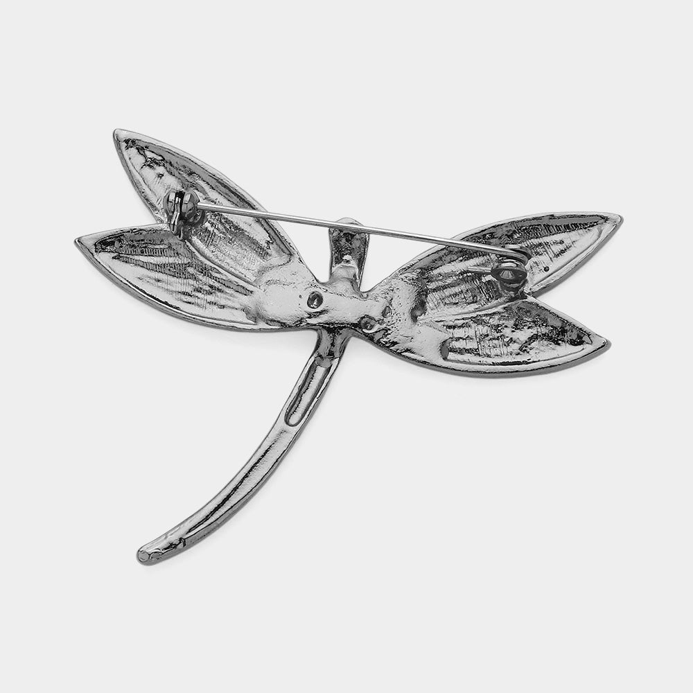 iLLASPARKZ Stone Paved Dragonfly Pin Brooch