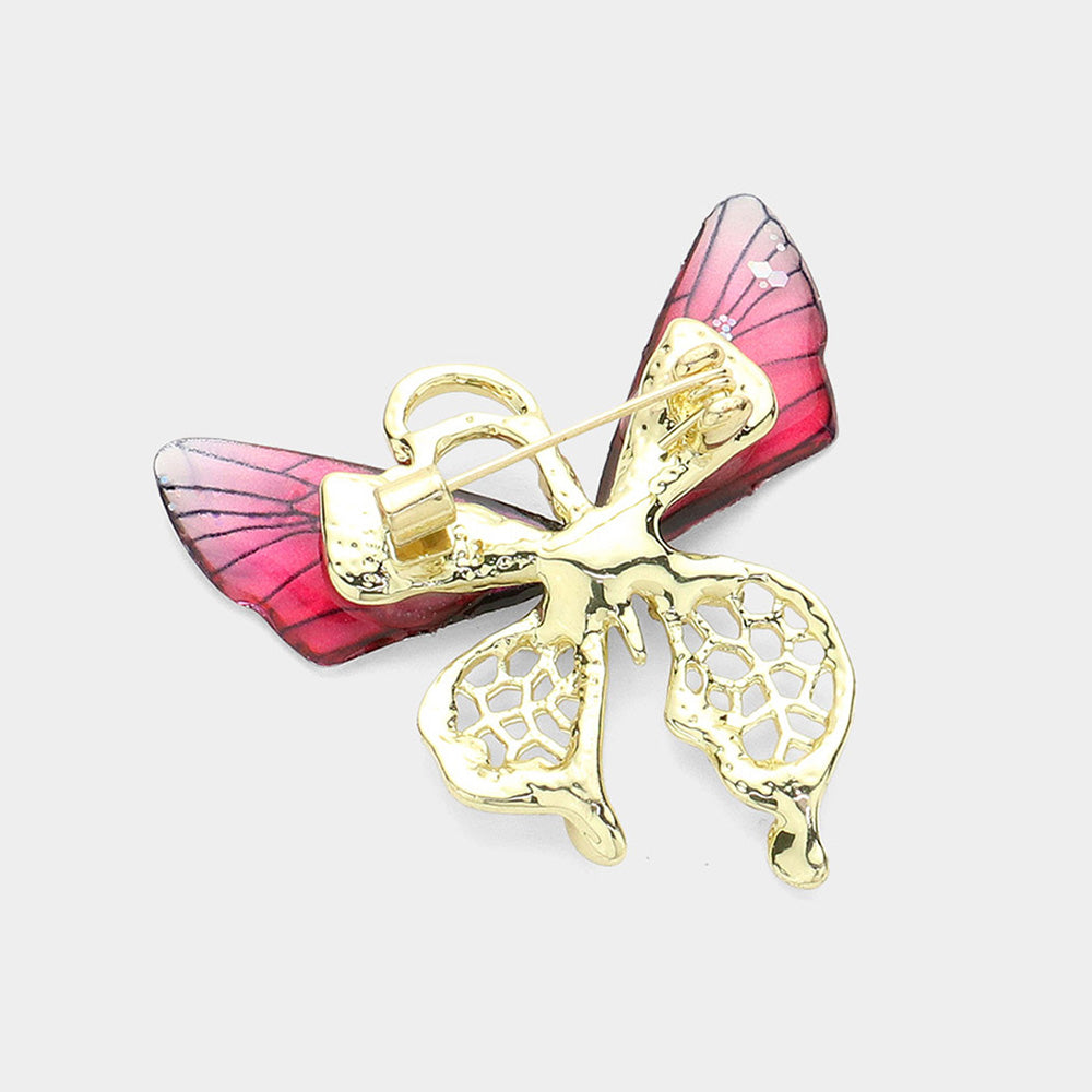 iLLASPARKZ Rhinestone Embellished Butterfly Pin Brooch