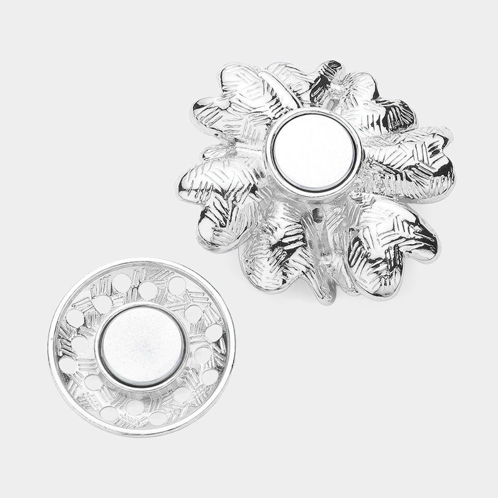 iLLASPARKZ Colored Metal Flower Magnetic Brooch