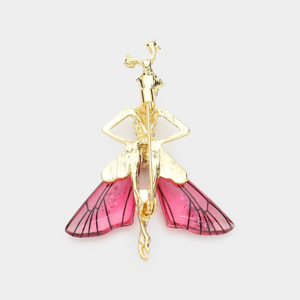 iLLASPARKZ Rhinestone Embellished Fairy Pin Brooch