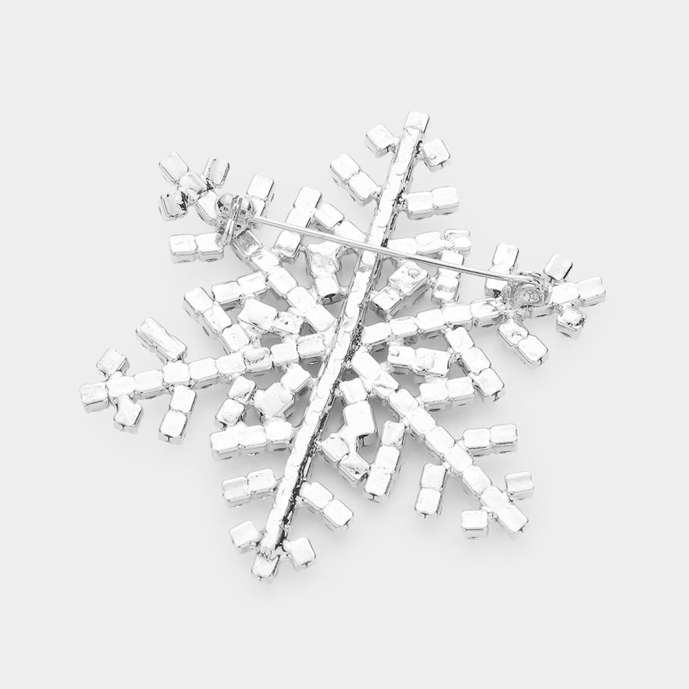 iLLASPARKZ Crystal Snowflake Pin Brooch