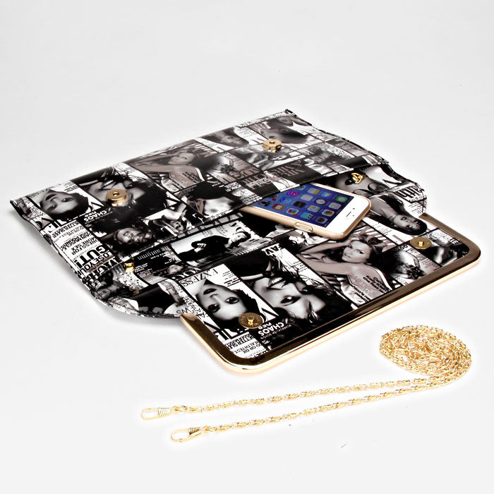 iLLASPARKZ Magazine Envelope Clutch Bag