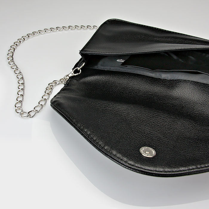 iLLASPARKZ Leather Envelope Clutch Bag with Detachable Chain Strap