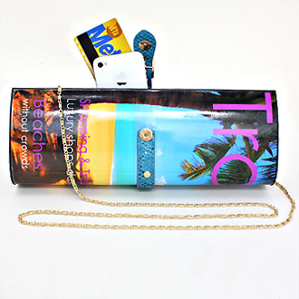 iLLASPARKZ Fashionista Travel Magazine Clutch Bag