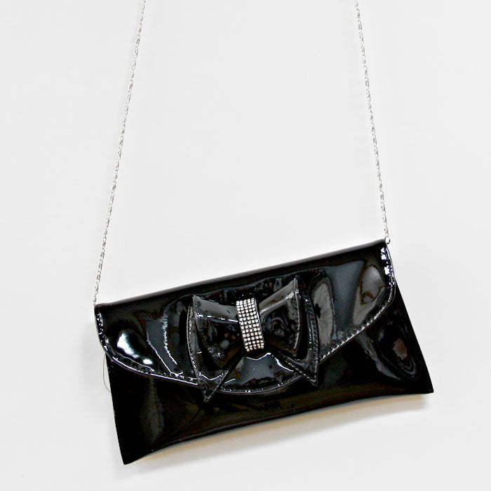 iLLASPARKZ Bow Accented Clutch / Shoulder Bag