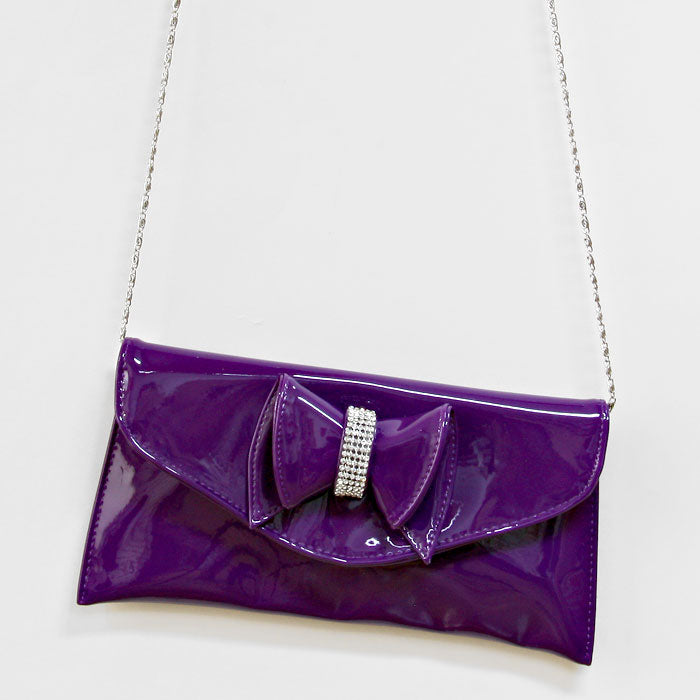 iLLASPARKZ Bow Accented Clutch / Shoulder Bag