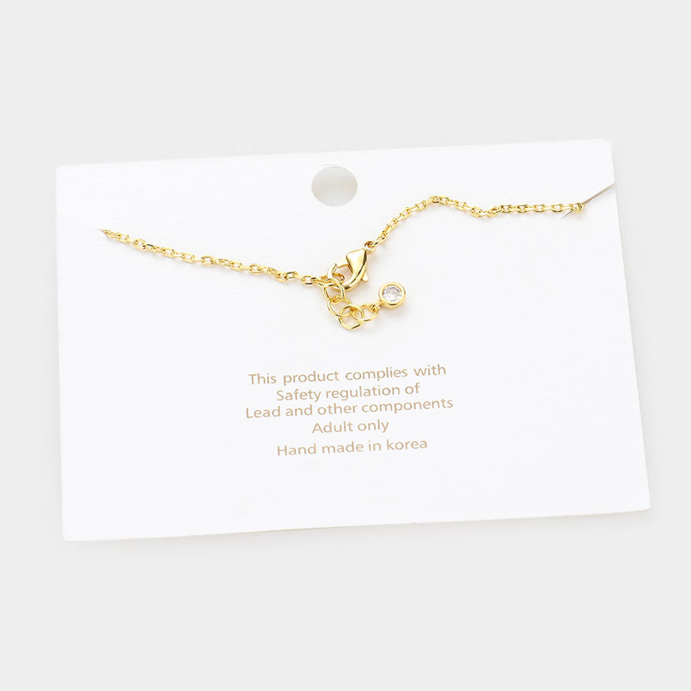 iLLASPARKZ Gold Dipped CZ Quatrefoil Charm Bracelet