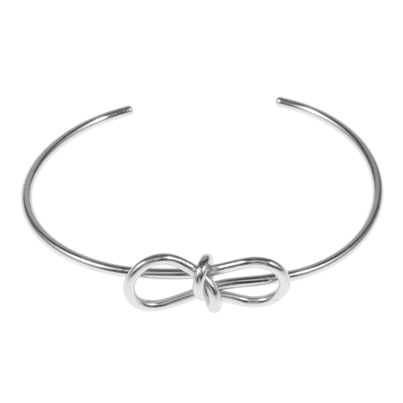 iLLASPARKZ Metal Wire Bow Pointed Cuff Bracelet