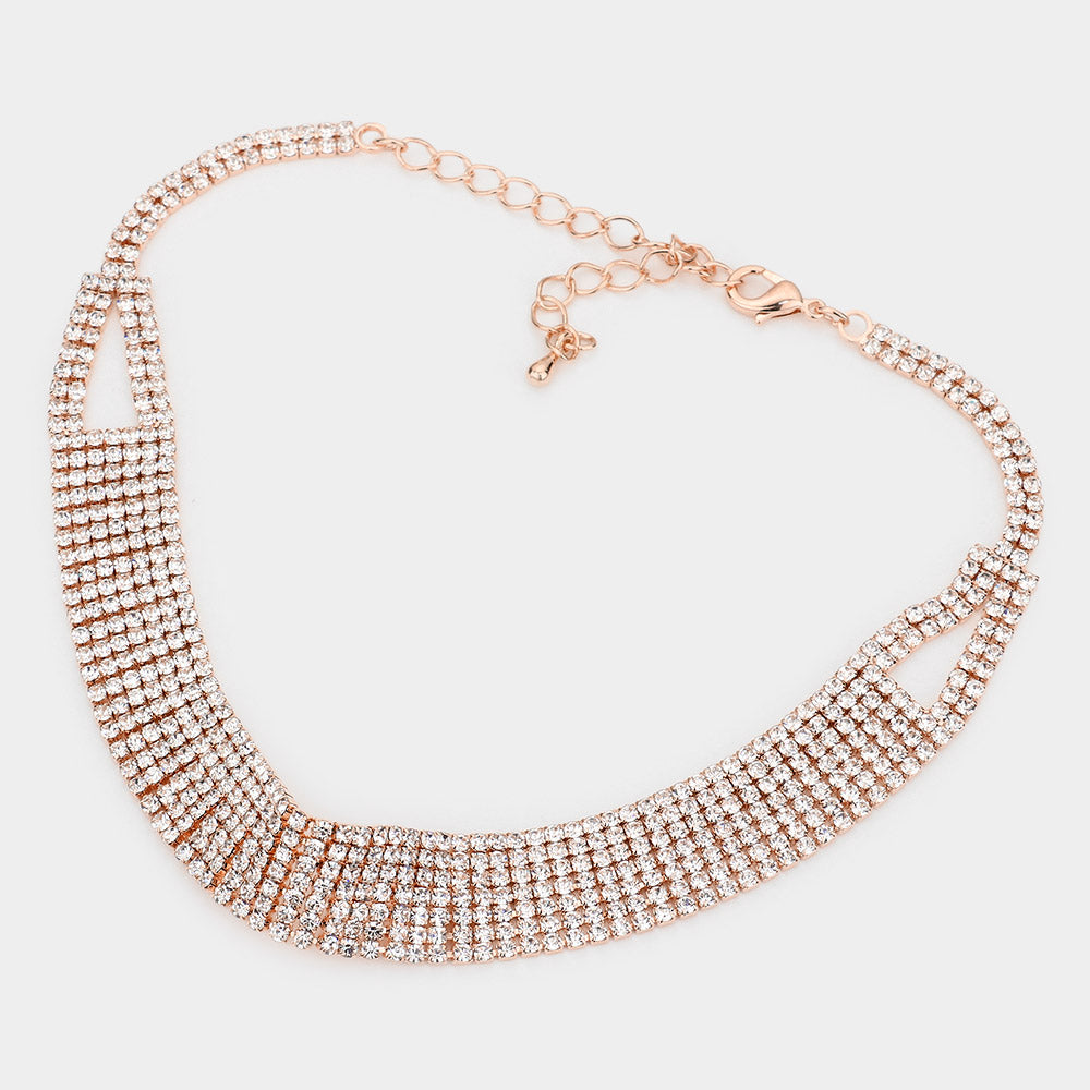 iLLASPARKZ Rhinestone Crystal Choker Necklace