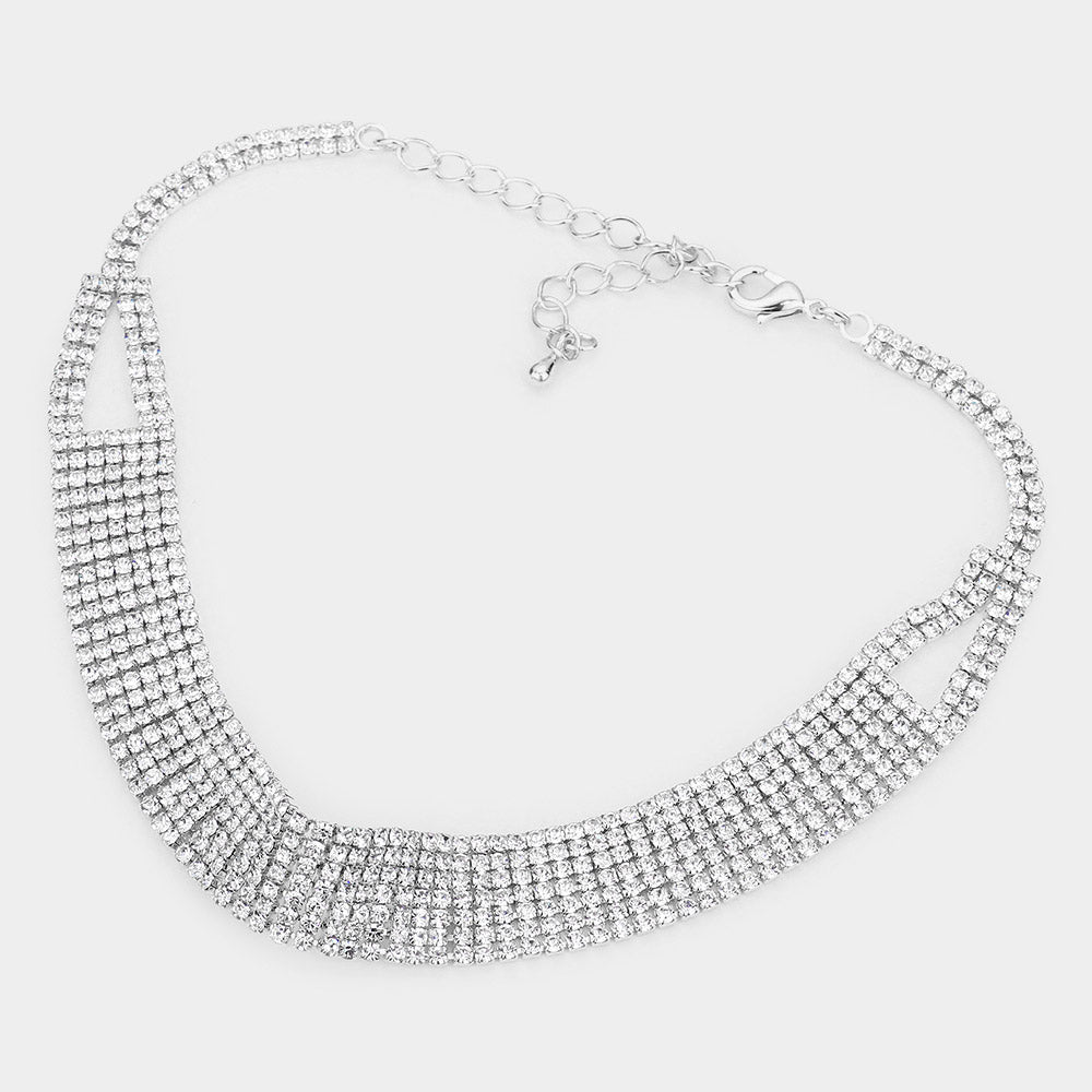 iLLASPARKZ Rhinestone Crystal Choker Necklace